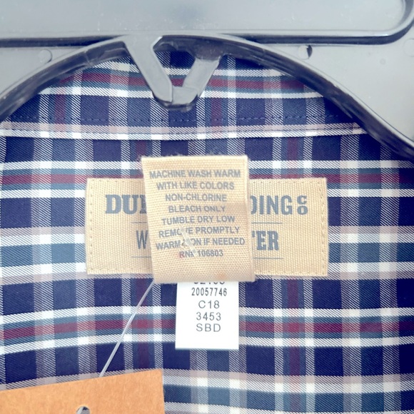 NWT Duluth Trading Co. Wrinklefighter Long Sleeve Button Down Shirt Size XL - Picture 6 of 10